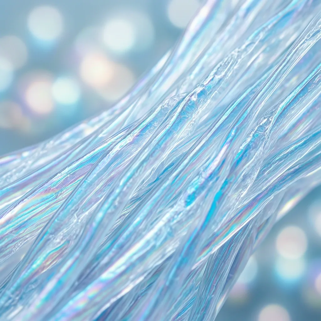 Microscopic view of collagen fibers