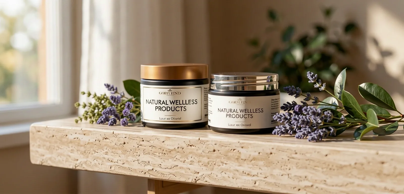 Atmospheric wellness backdrop